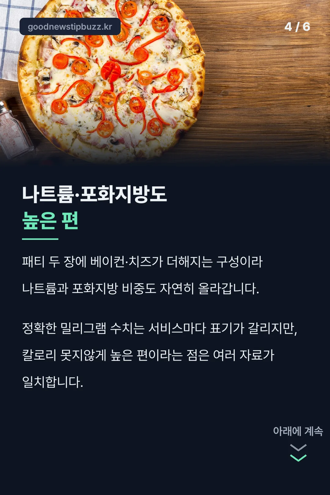 나트륨·포화지방 정보