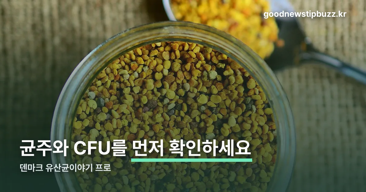 덴마크 유산균이야기 프로 정리 썸네일