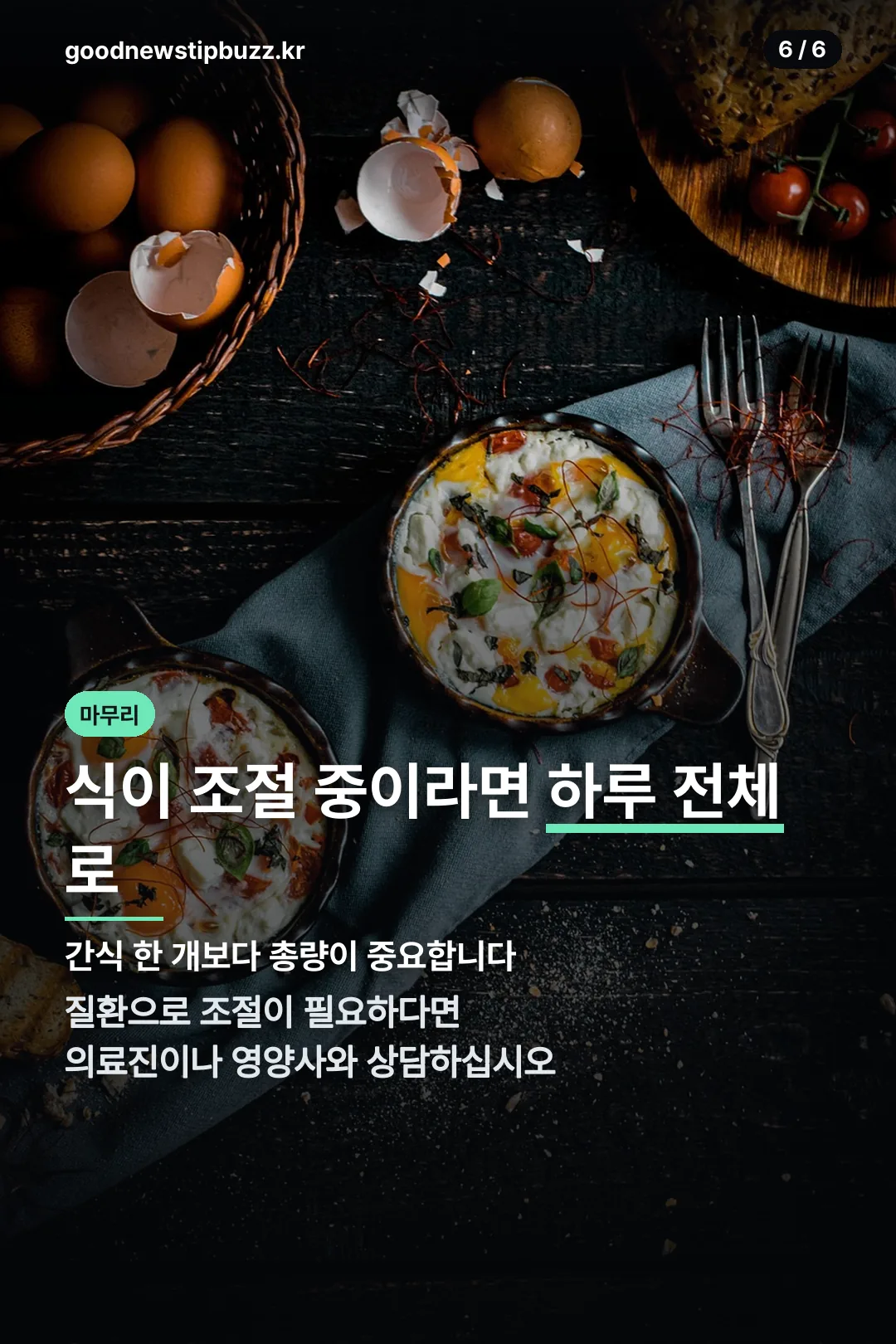 식이 조절 마무리