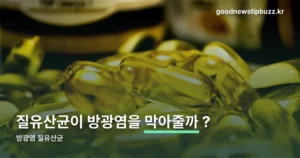 방광염 질유산균 — 관계는 있지만 치료제는 아닙니다