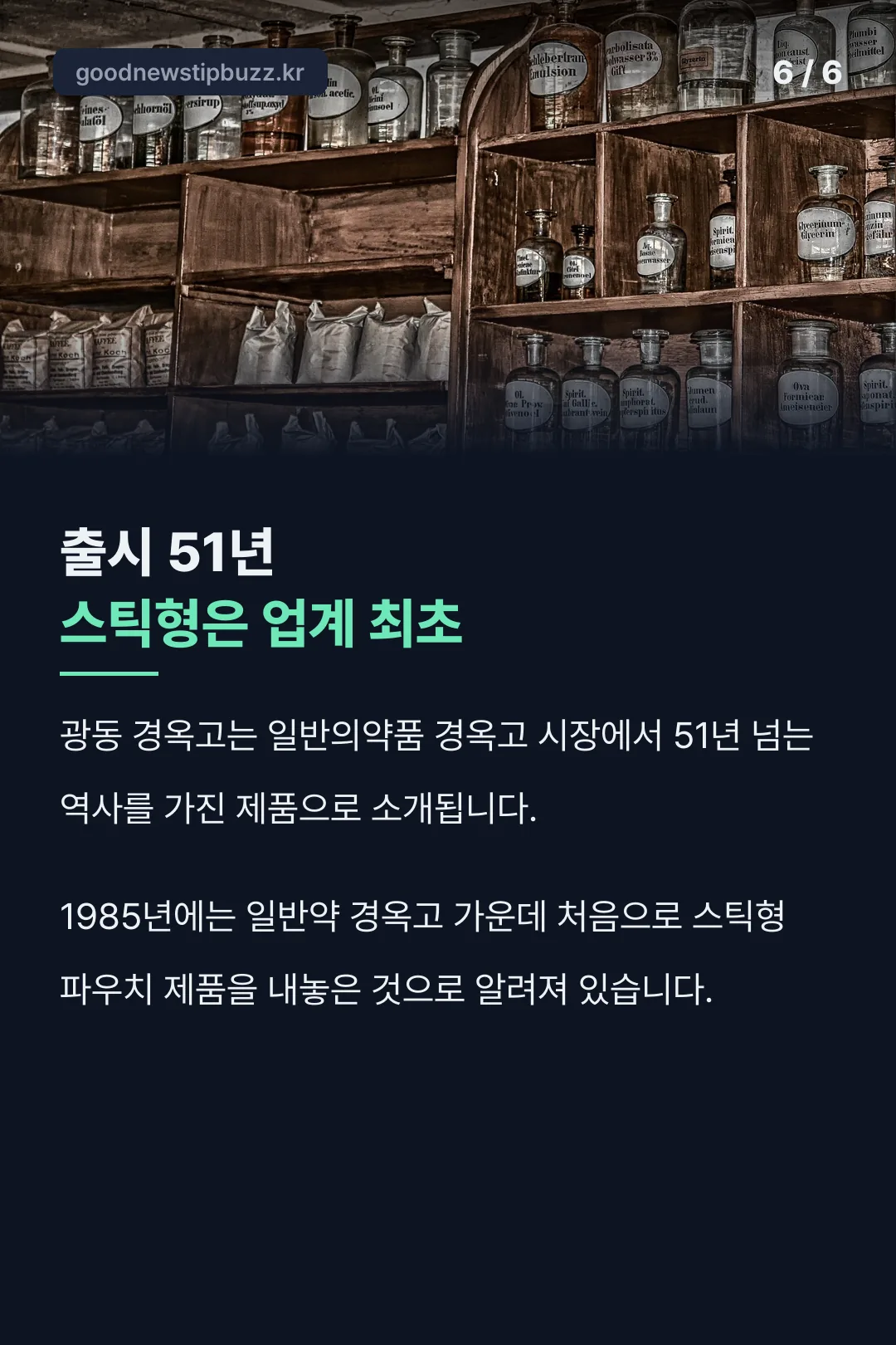 스틱형 출시 역사