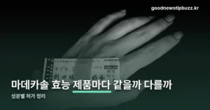 마데카솔 효능 — 겔·분말·케어연고 성분 차이 정리 (10월 4일 기준)