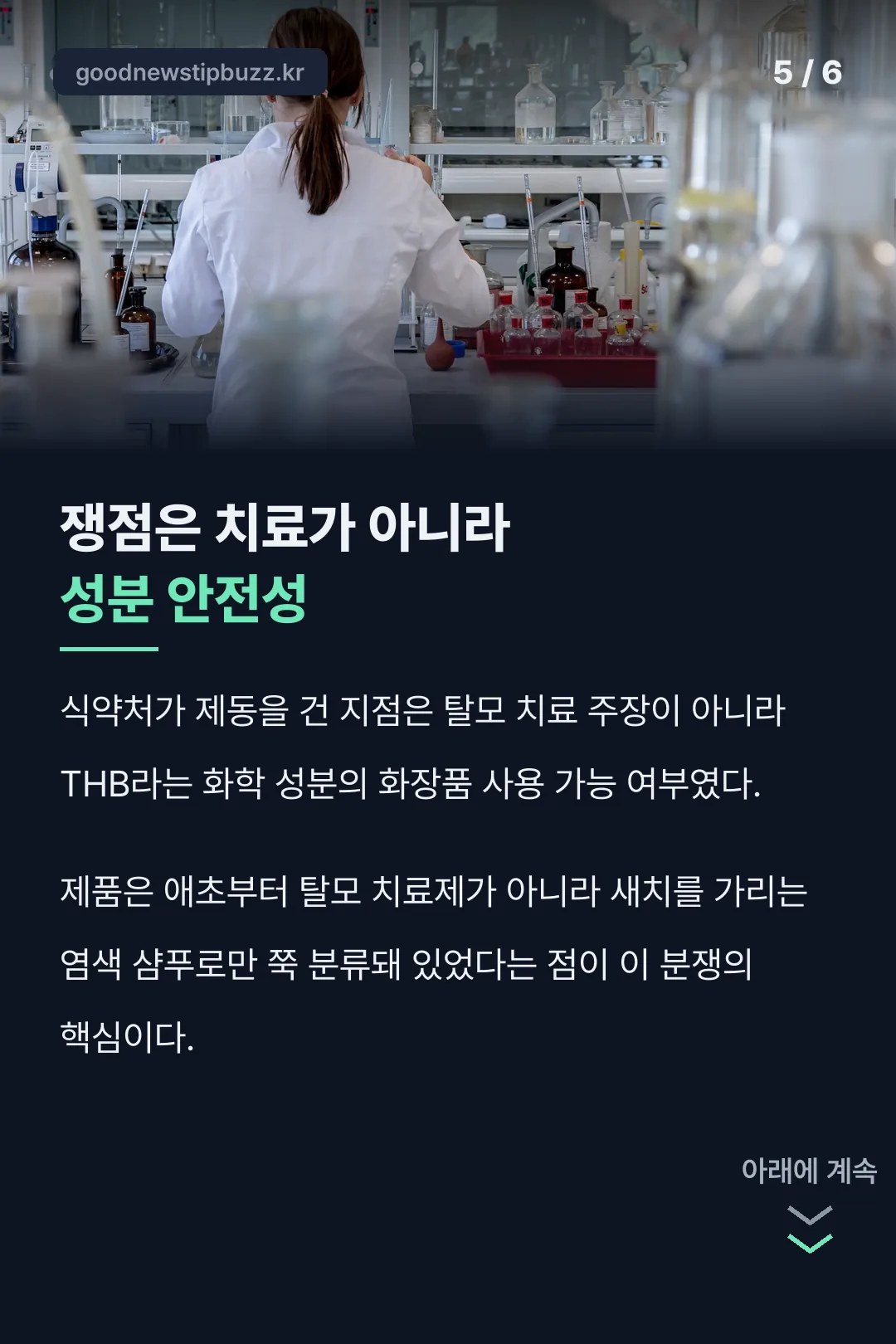쟁점은 성분 안전성